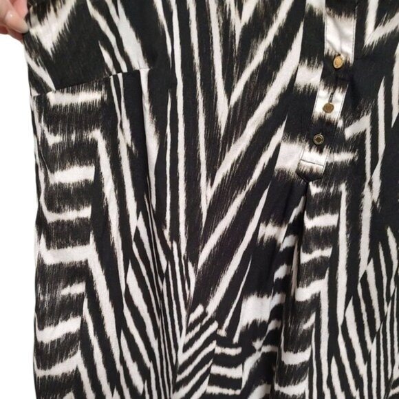 Calvin Klein Tunic Mini Dress Geo Print Funky Top 1X - Picture 6 of 9